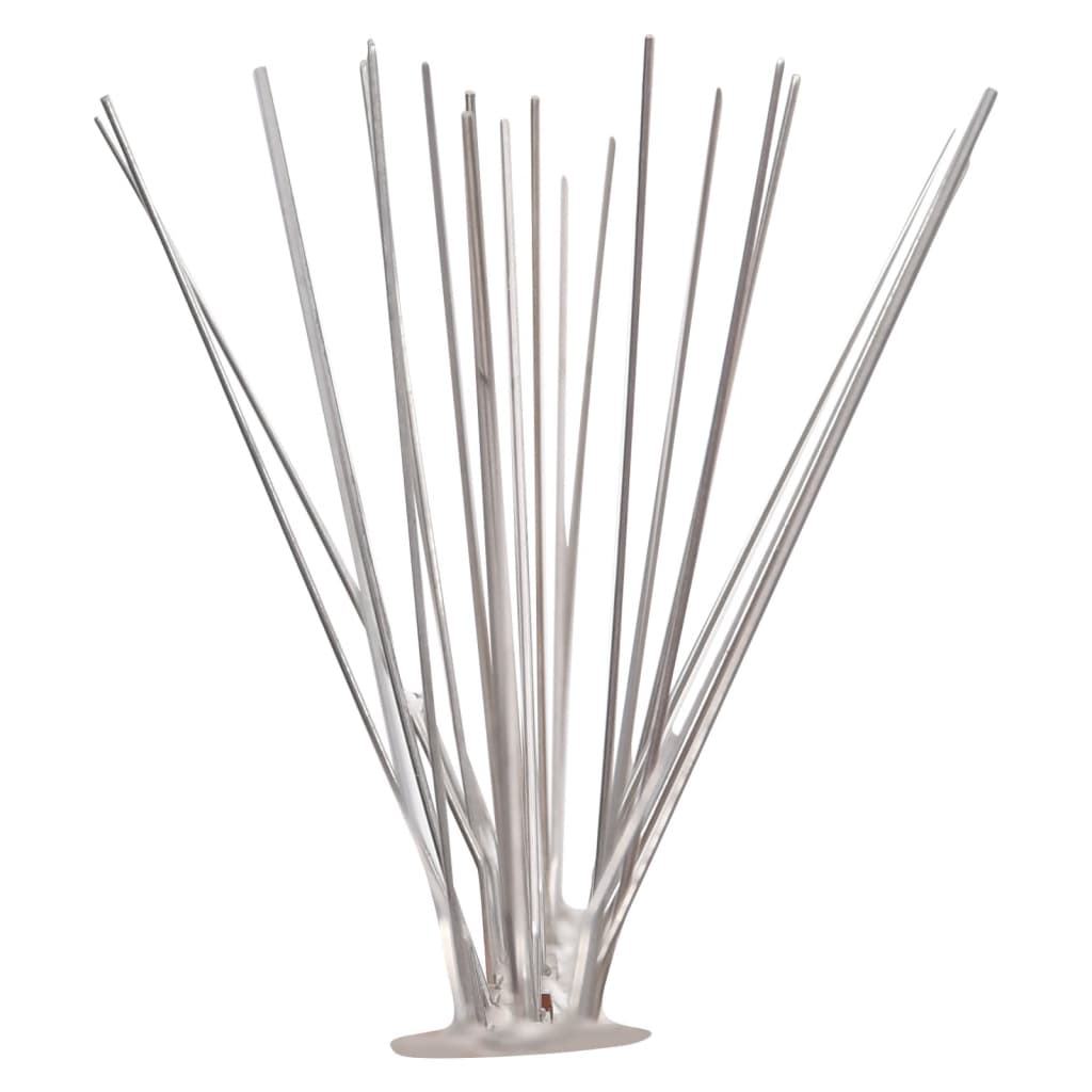 vidaXL Set bandă cu țepi antipăsări cu 5 rânduri, 10 buc., oțel, 5 m vidaXL Set bandă cu țepi antipăsări cu 5 rânduri, 10 buc., oțel, 5 m