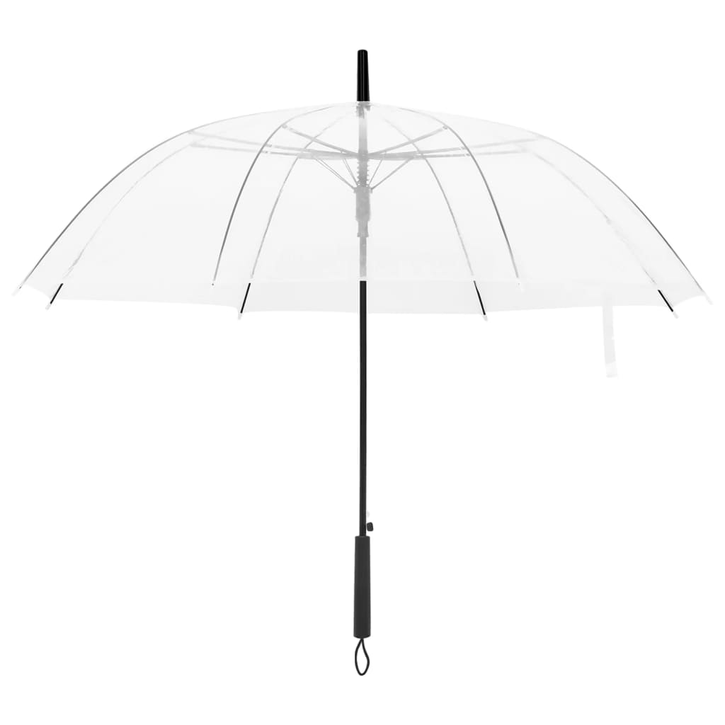 vidaXL Umbrelă, transparent, 100 cm vidaXL Umbrelă, transparent, 100 cm