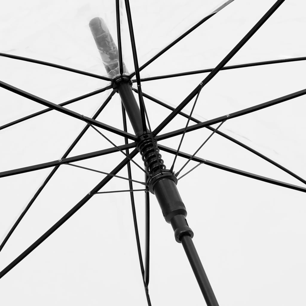 vidaXL Umbrelă, transparent, 100 cm vidaXL Umbrelă, transparent, 100 cm