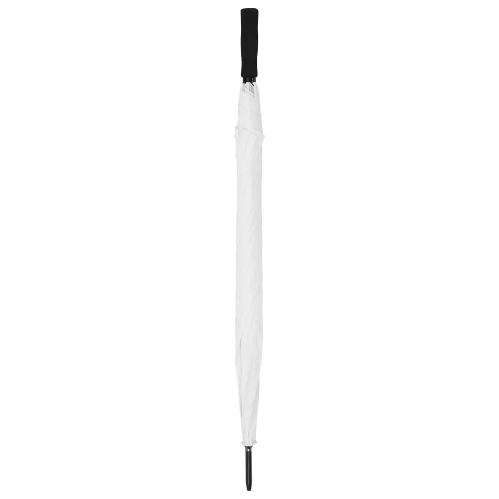vidaXL Umbrelă, alb, 130 cm