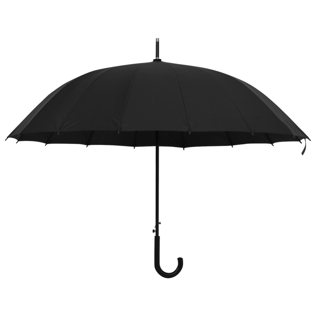 vidaXL Umbrelă automată, negru, 120 cm vidaXL Umbrelă automată, negru, 120 cm