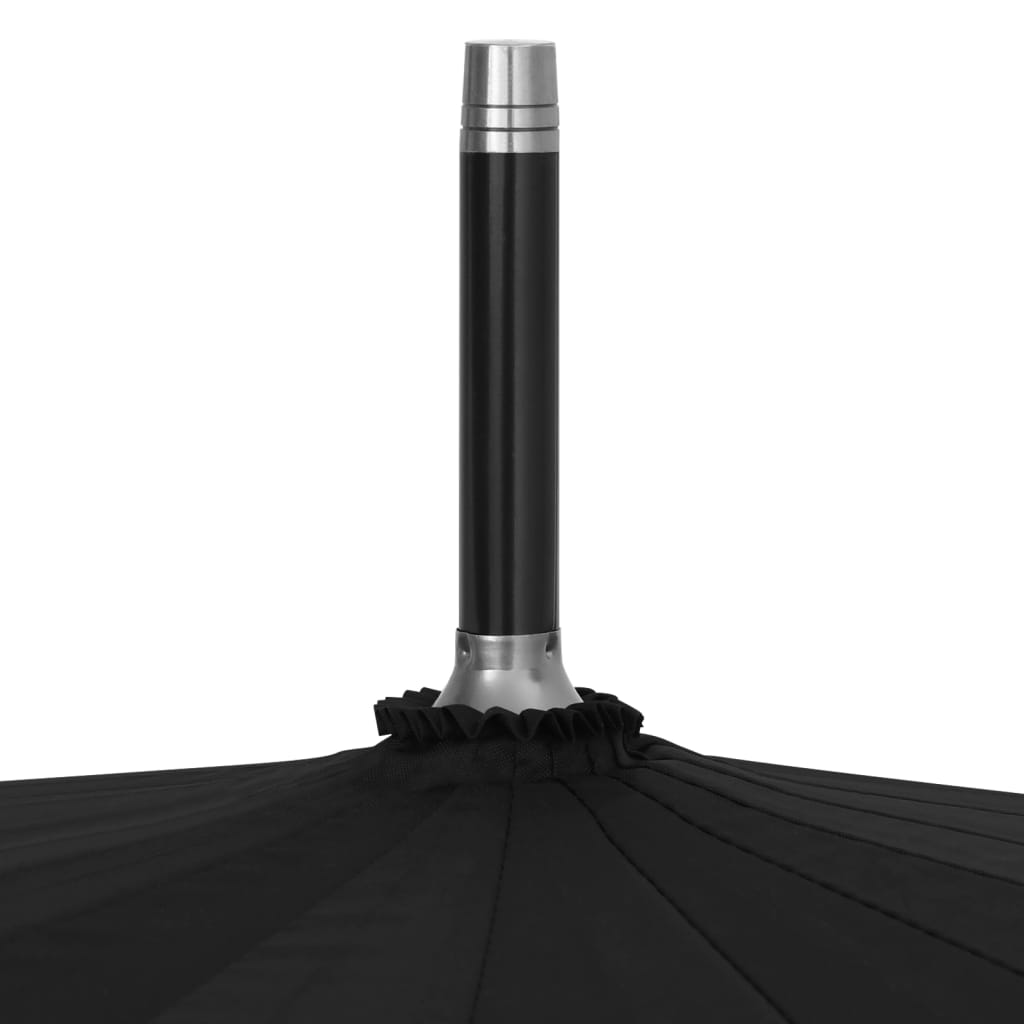 vidaXL Umbrelă automată, negru, 120 cm vidaXL Umbrelă automată, negru, 120 cm
