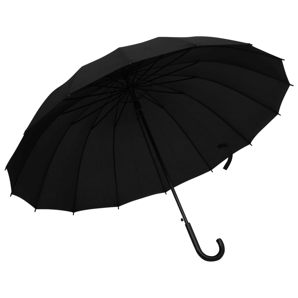 vidaXL Umbrelă automată, negru, 120 cm vidaXL Umbrelă automată, negru, 120 cm