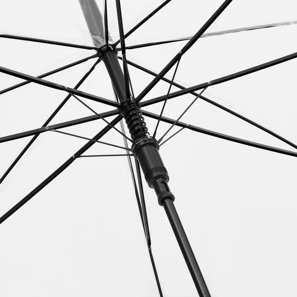 vidaXL Umbrelă, transparent, 107 cm vidaXL Umbrelă, transparent, 107 cm