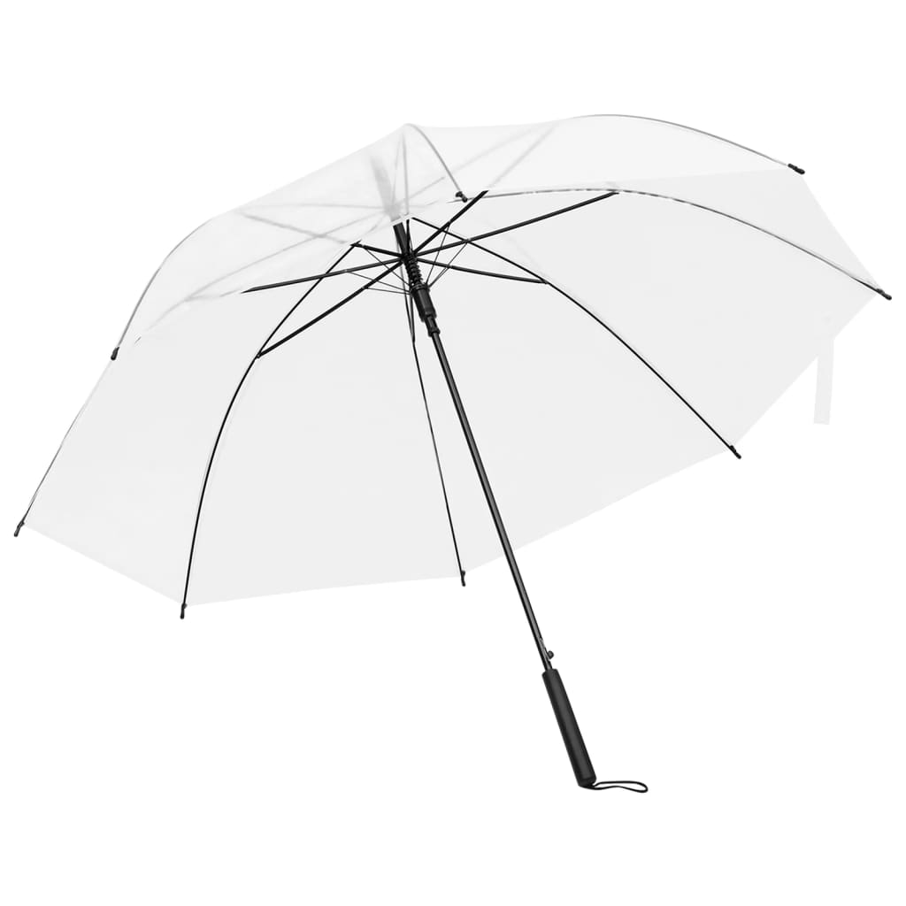 vidaXL Umbrelă, transparent, 107 cm vidaXL Umbrelă, transparent, 107 cm