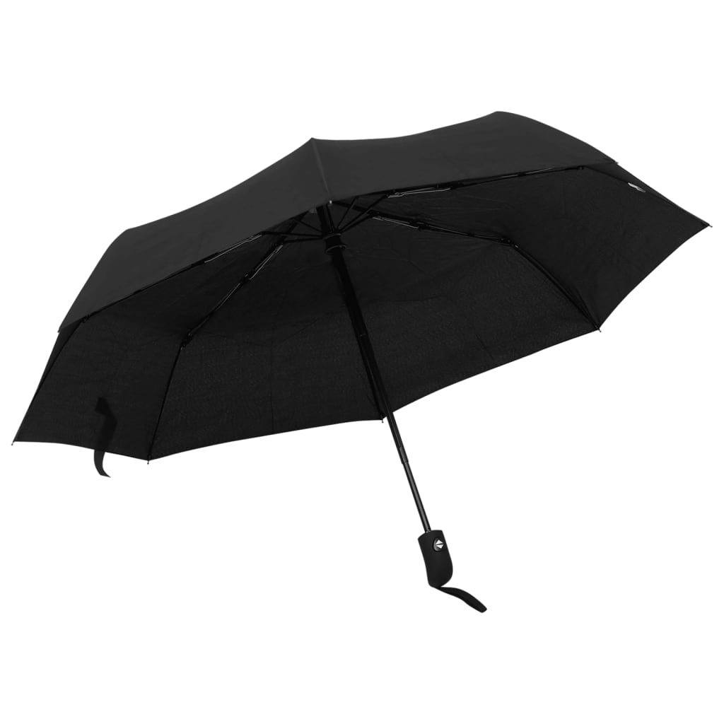 vidaXL Umbrelă pliabilă automată, negru, 95 cm vidaXL Umbrelă pliabilă automată, negru, 95 cm