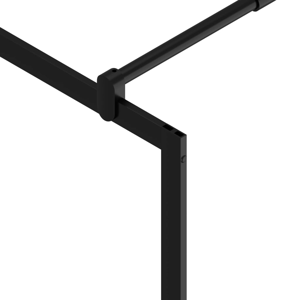 vidaXL Paravan de duș walk-in negru 115x195 cm sticlă ESG transparentă vidaXL Paravan de duș walk-in negru 115x195 cm sticlă ESG transparentă