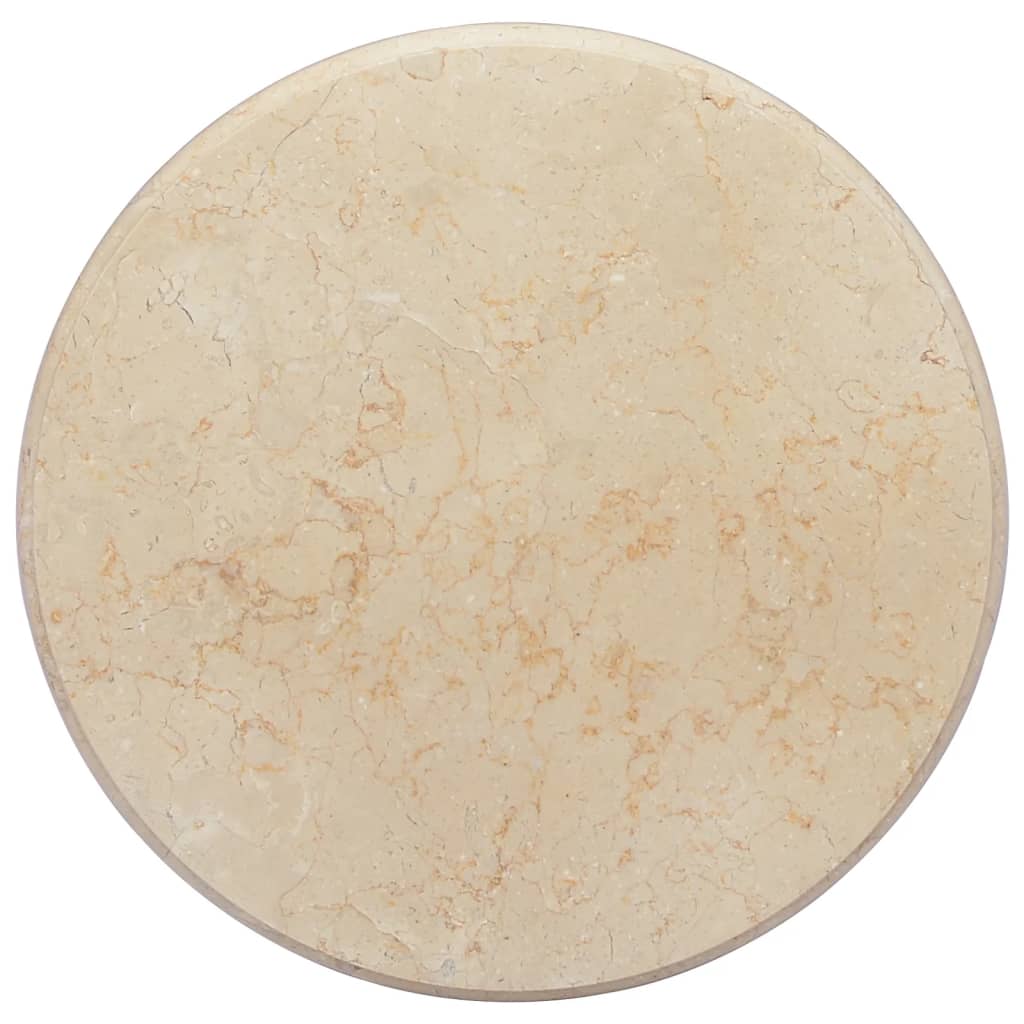 vidaXL Blat de masă, crem, Ø50x2,5 cm, marmură vidaXL Blat de masă, crem, Ø50x2,5 cm, marmură