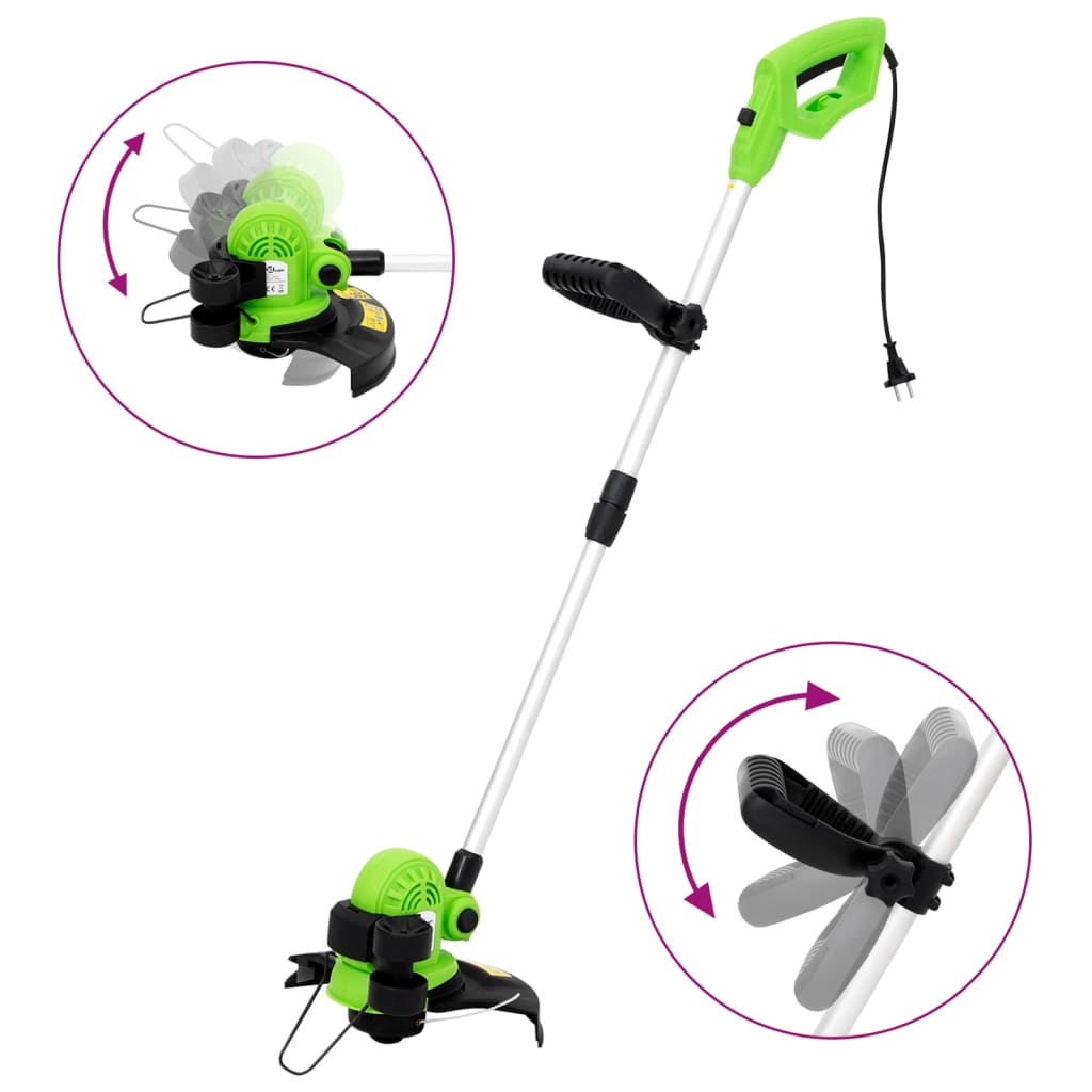 vidaXL Trimmer de gazon electric cu tijă telescopică, 29 cm, 550 W vidaXL Trimmer de gazon electric cu tijă telescopică, 29 cm, 550 W