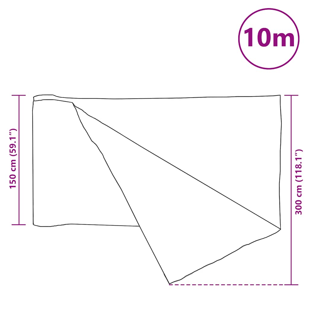 vidaXL Plasă protecție intimitate, negru, 1,5x10 m, HDPE, 75 g/m²