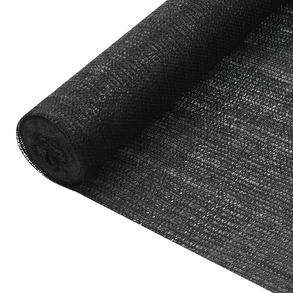 vidaXL Plasă protecție intimitate, negru, 3,6x10 m, HDPE, 75 g/m² vidaXL Plasă protecție intimitate, negru, 3,6x10 m, HDPE, 75 g/m²
