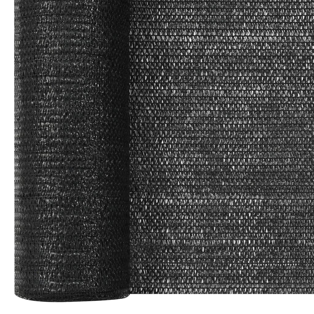 vidaXL Plasă protecție intimitate, negru, 3,6x50 m, HDPE, 75 g/m² vidaXL Plasă protecție intimitate, negru, 3,6x50 m, HDPE, 75 g/m²