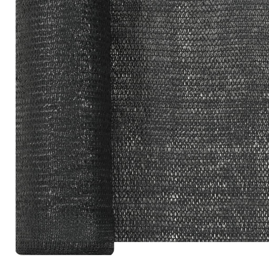 vidaXL Plasă protecție intimitate, negru, 1x50 m, HDPE, 150 g/m² vidaXL Plasă protecție intimitate, negru, 1x50 m, HDPE, 150 g/m²