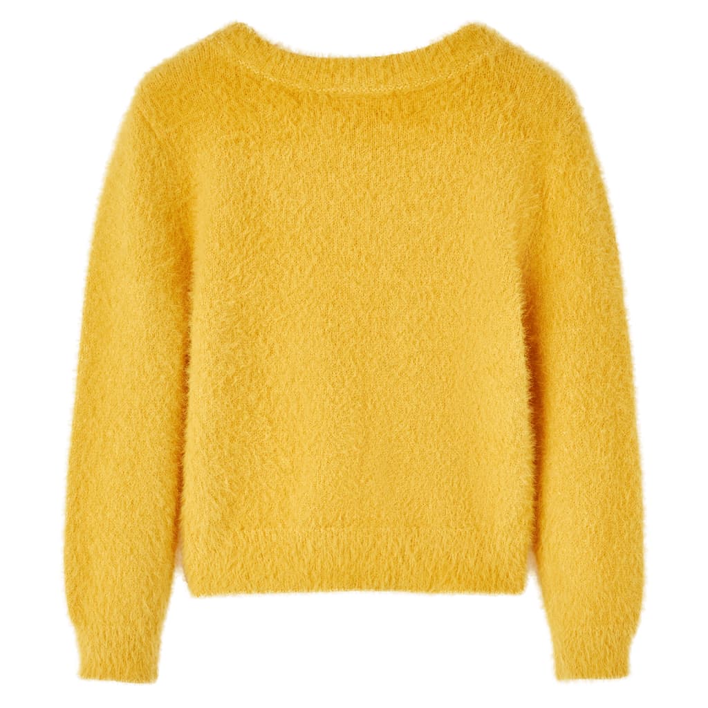 Pulover pentru copii tricotat, ocru, 104