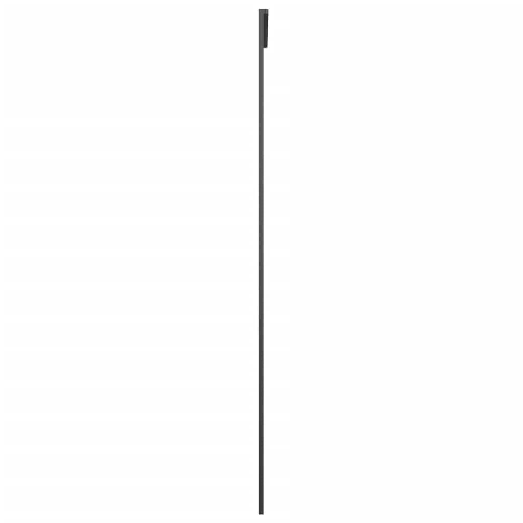 vidaXL Ușă glisantă, negru, 76x205 cm, aluminiu și sticlă ESG