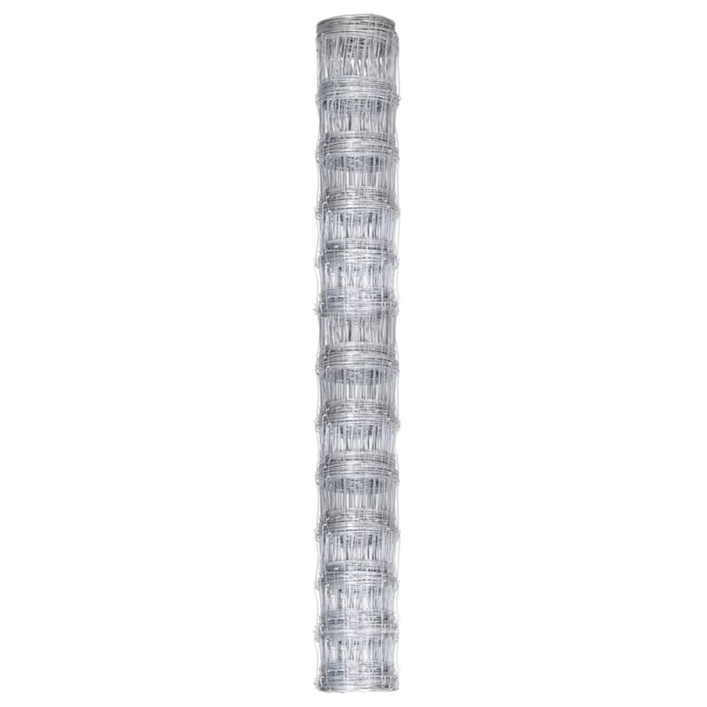 vidaXL Gard de grădină, argintiu, 50x1,25 m, oțel zincat vidaXL Gard de grădină, argintiu, 50x1,25 m, oțel zincat