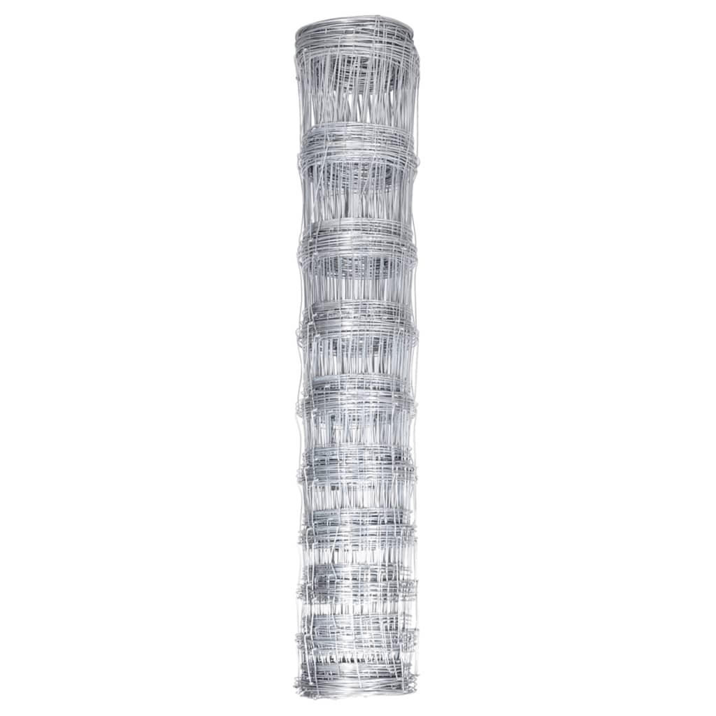 vidaXL Gard de grădină, argintiu, 50x1,5 m, oțel galvanizat vidaXL Gard de grădină, argintiu, 50x1,5 m, oțel galvanizat