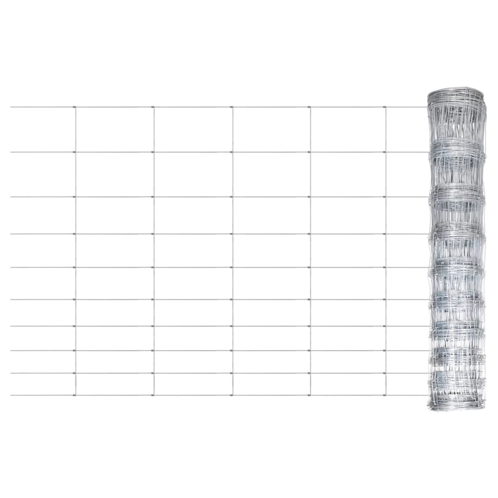 vidaXL Gard de grădină, argintiu, 50x1,5 m, oțel galvanizat vidaXL Gard de grădină, argintiu, 50x1,5 m, oțel galvanizat