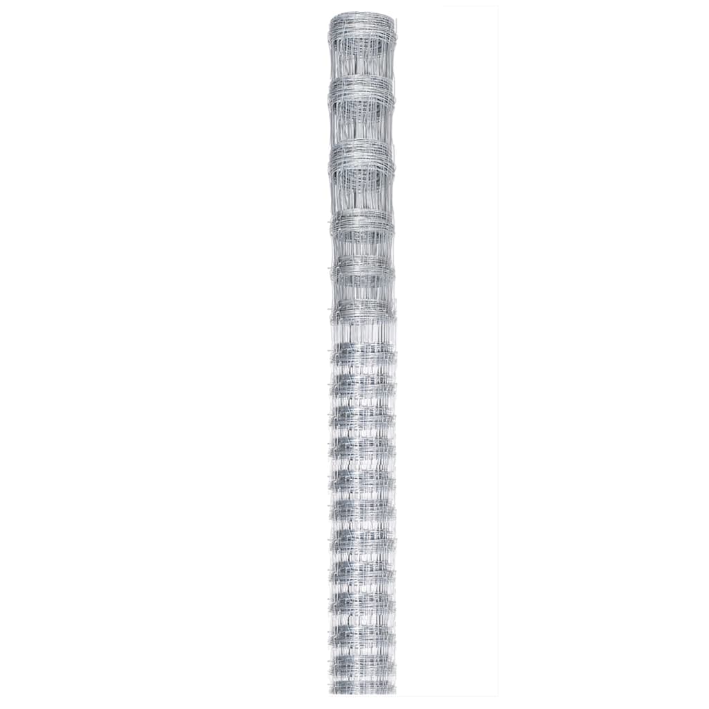vidaXL Gard de grădină, argintiu, 50x1,25 m, oțel zincat vidaXL Gard de grădină, argintiu, 50x1,25 m, oțel zincat