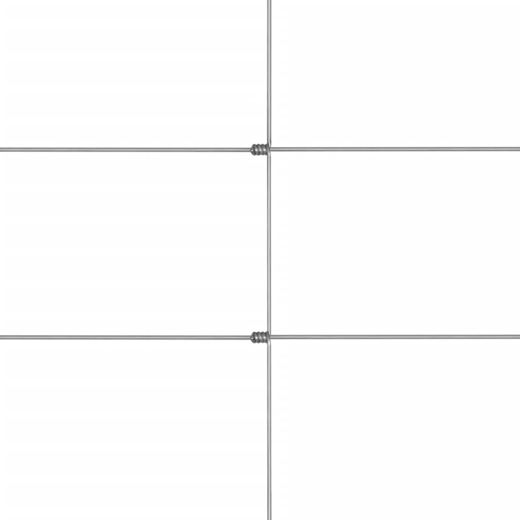 vidaXL Gard de grădină, argintiu, 50x1,25 m, oțel zincat vidaXL Gard de grădină, argintiu, 50x1,25 m, oțel zincat
