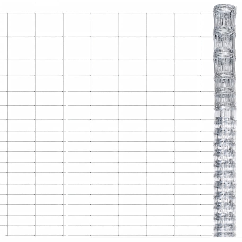 vidaXL Gard de grădină, argintiu, 50x1,25 m, oțel zincat vidaXL Gard de grădină, argintiu, 50x1,25 m, oțel zincat