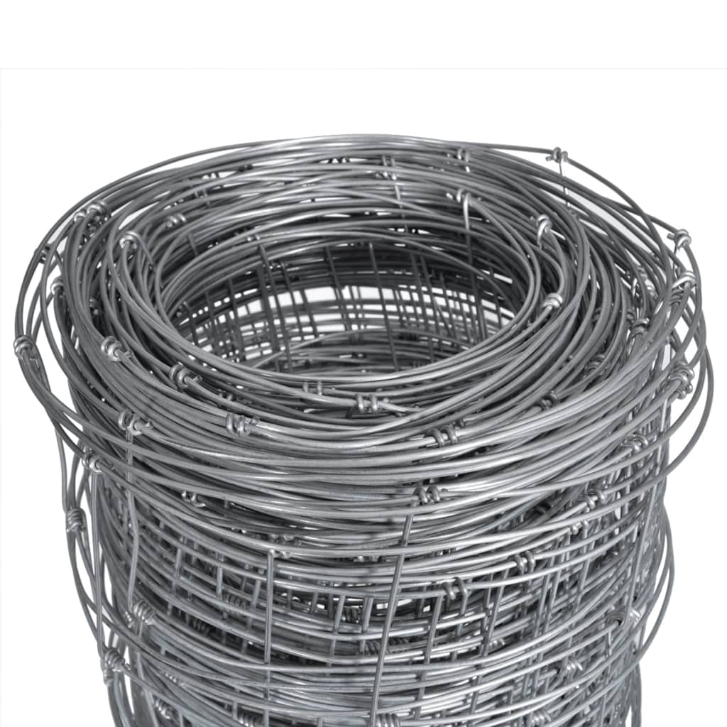 vidaXL Gard de grădină, argintiu, 50x1,25 m, oțel galvanizat vidaXL Gard de grădină, argintiu, 50x1,25 m, oțel galvanizat