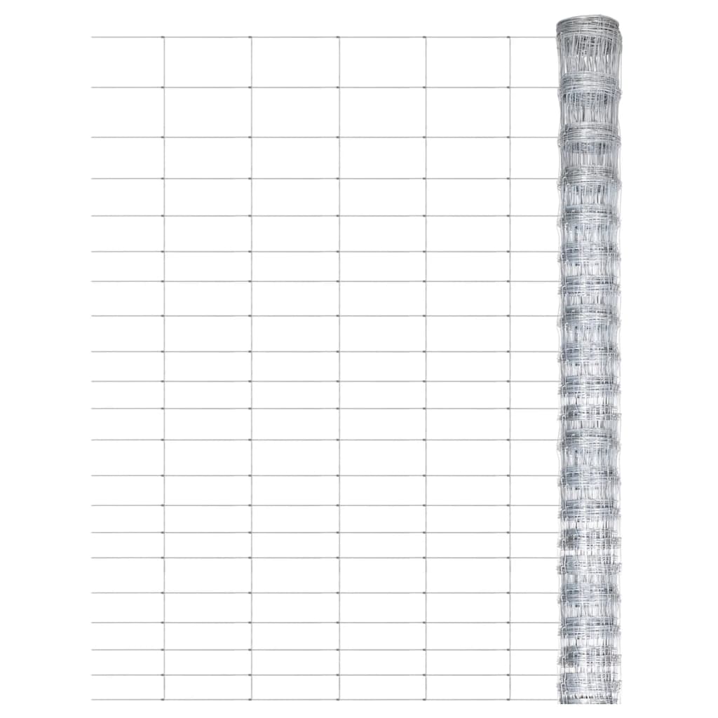 vidaXL Gard de grădină, argintiu, 50x1,25 m, oțel galvanizat vidaXL Gard de grădină, argintiu, 50x1,25 m, oțel galvanizat