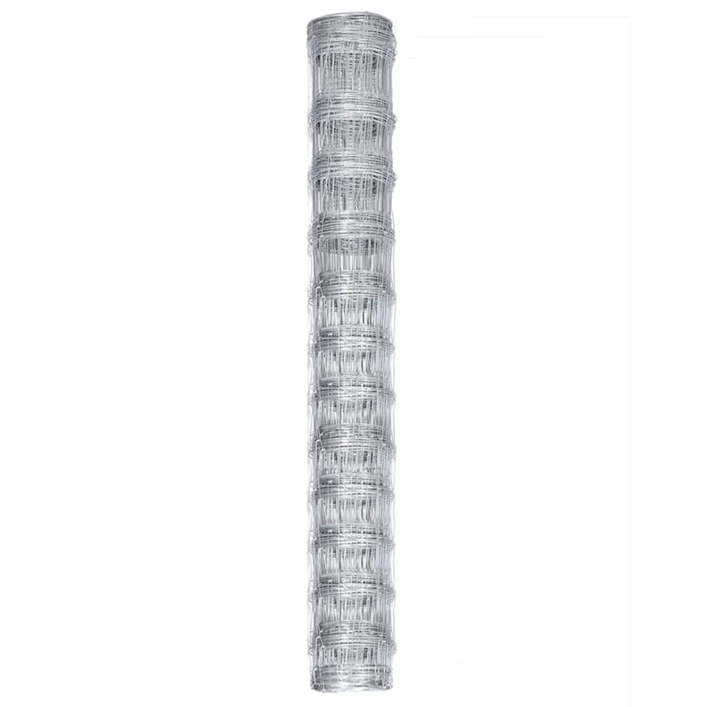 vidaXL Gard de grădină, argintiu, 50x1,25 m, oțel zincat vidaXL Gard de grădină, argintiu, 50x1,25 m, oțel zincat