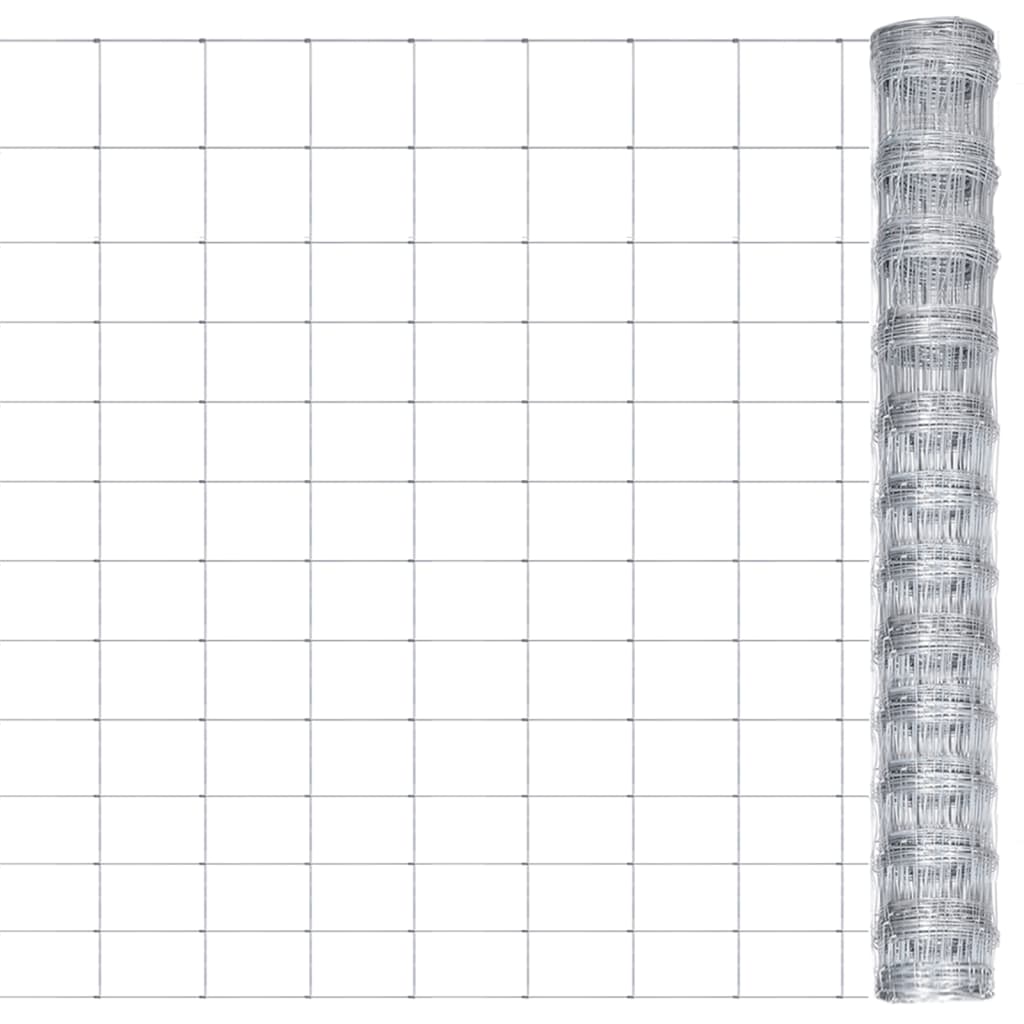 vidaXL Gard de grădină, argintiu, 50x1,25 m, oțel zincat vidaXL Gard de grădină, argintiu, 50x1,25 m, oțel zincat