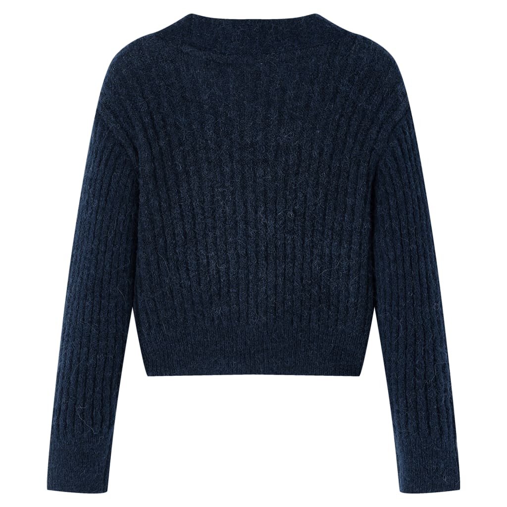 Cardigan pentru copii tricotat, bleumarin, 92