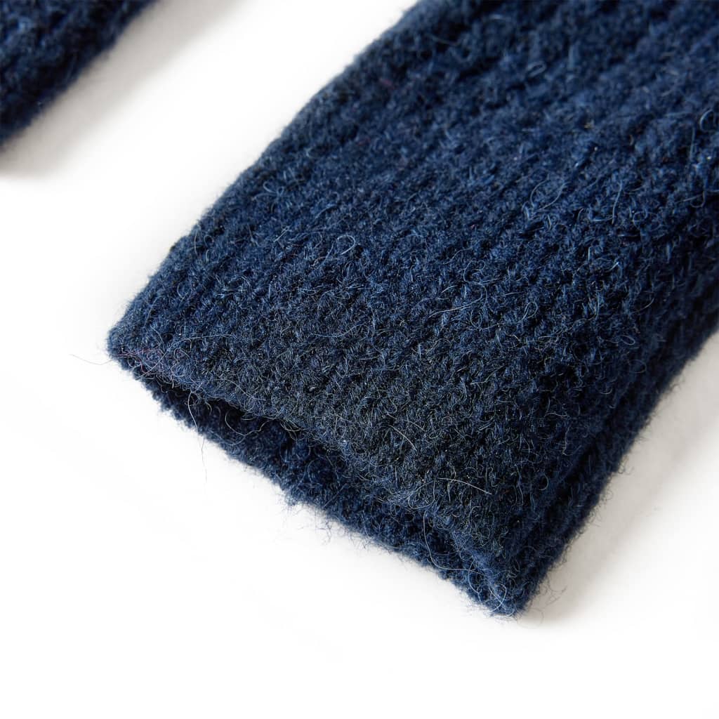 Cardigan tricotat pentru copii, bleumarin, 140