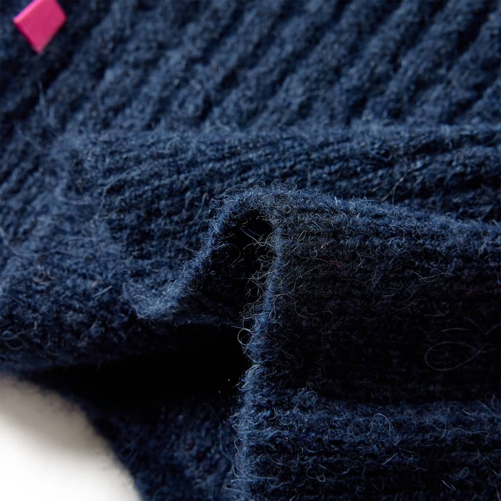Cardigan tricotat pentru copii, bleumarin, 140