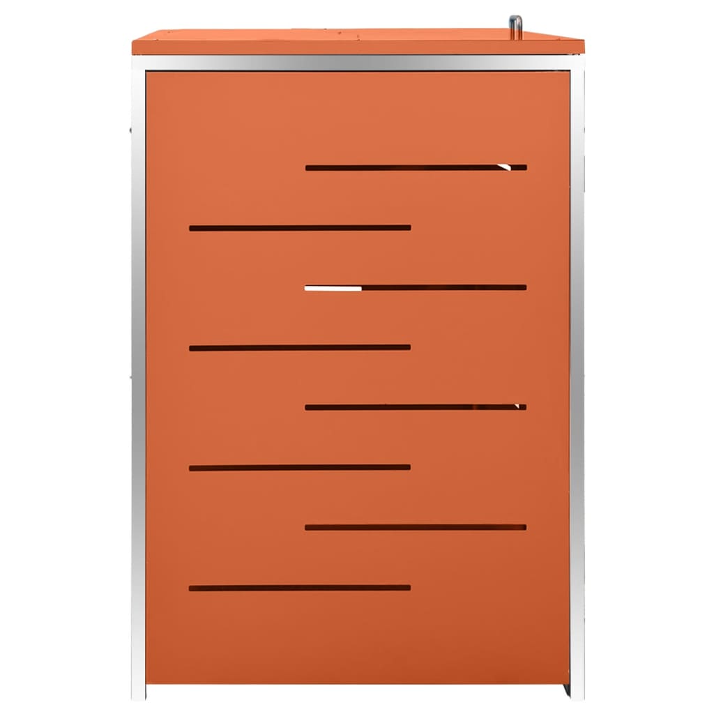 vidaXL Magazie pentru trei pubele, 207x77,5x112,5 cm, oțel inoxidabil vidaXL Magazie pentru trei pubele, 207x77,5x112,5 cm, oțel inoxidabil