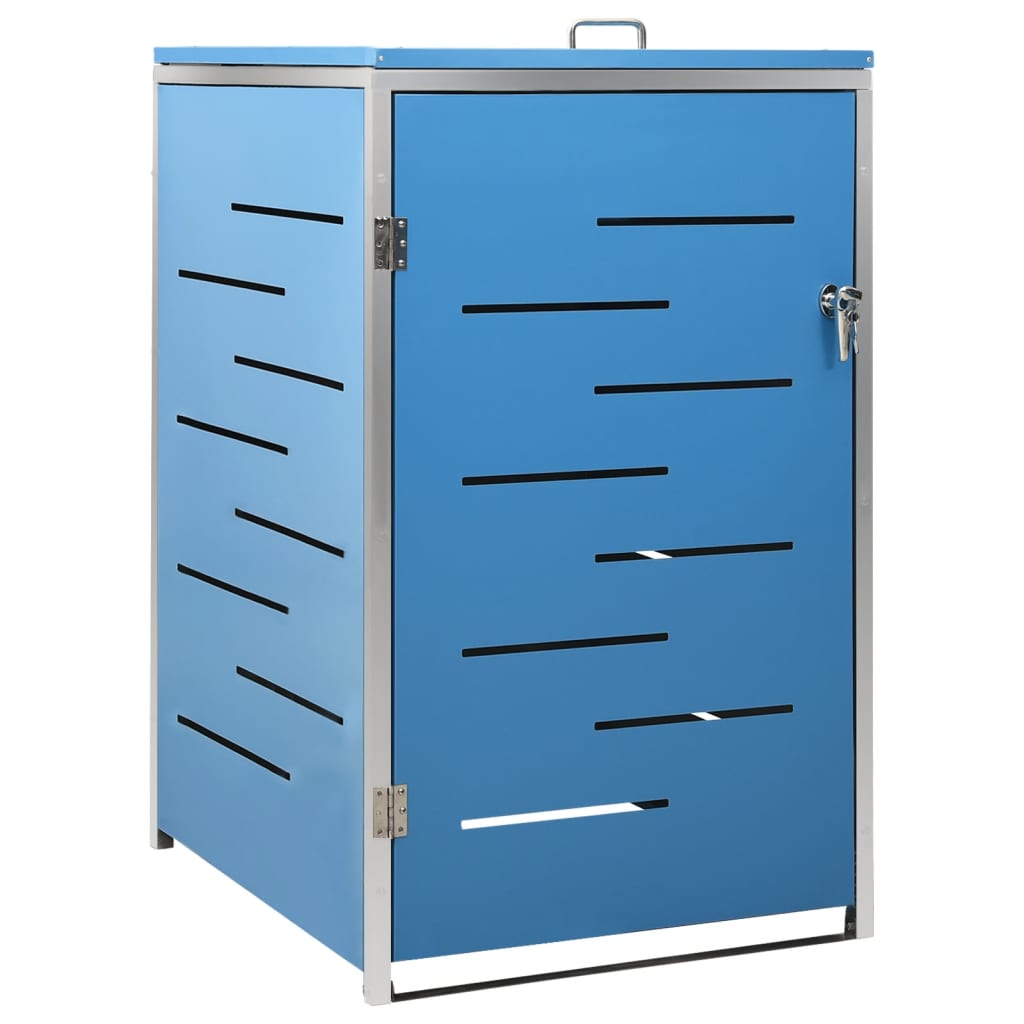 vidaXL Magazie pentru pubelă unică, 69x77,5x112,5 cm, oțel inoxidabil vidaXL Magazie pentru pubelă unică, 69x77,5x112,5 cm, oțel inoxidabil