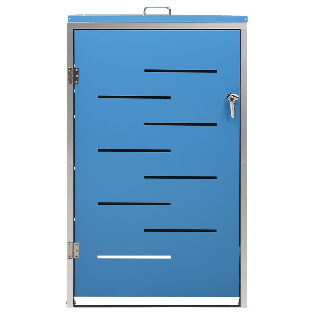 vidaXL Magazie pentru pubelă unică, 69x77,5x112,5 cm, oțel inoxidabil vidaXL Magazie pentru pubelă unică, 69x77,5x112,5 cm, oțel inoxidabil