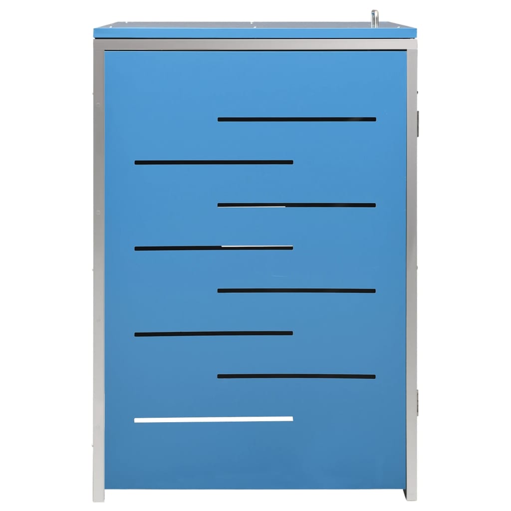 vidaXL Magazie pentru pubelă unică, 69x77,5x112,5 cm, oțel inoxidabil vidaXL Magazie pentru pubelă unică, 69x77,5x112,5 cm, oțel inoxidabil