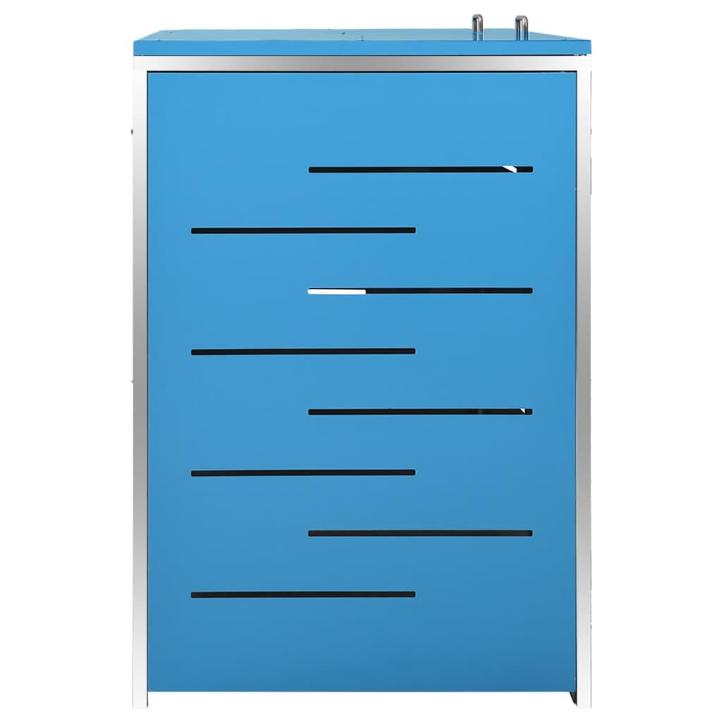 vidaXL Magazie pentru două pubele, 138x77,5x112,5 cm, oțel inoxidabil vidaXL Magazie pentru două pubele, 138x77,5x112,5 cm, oțel inoxidabil