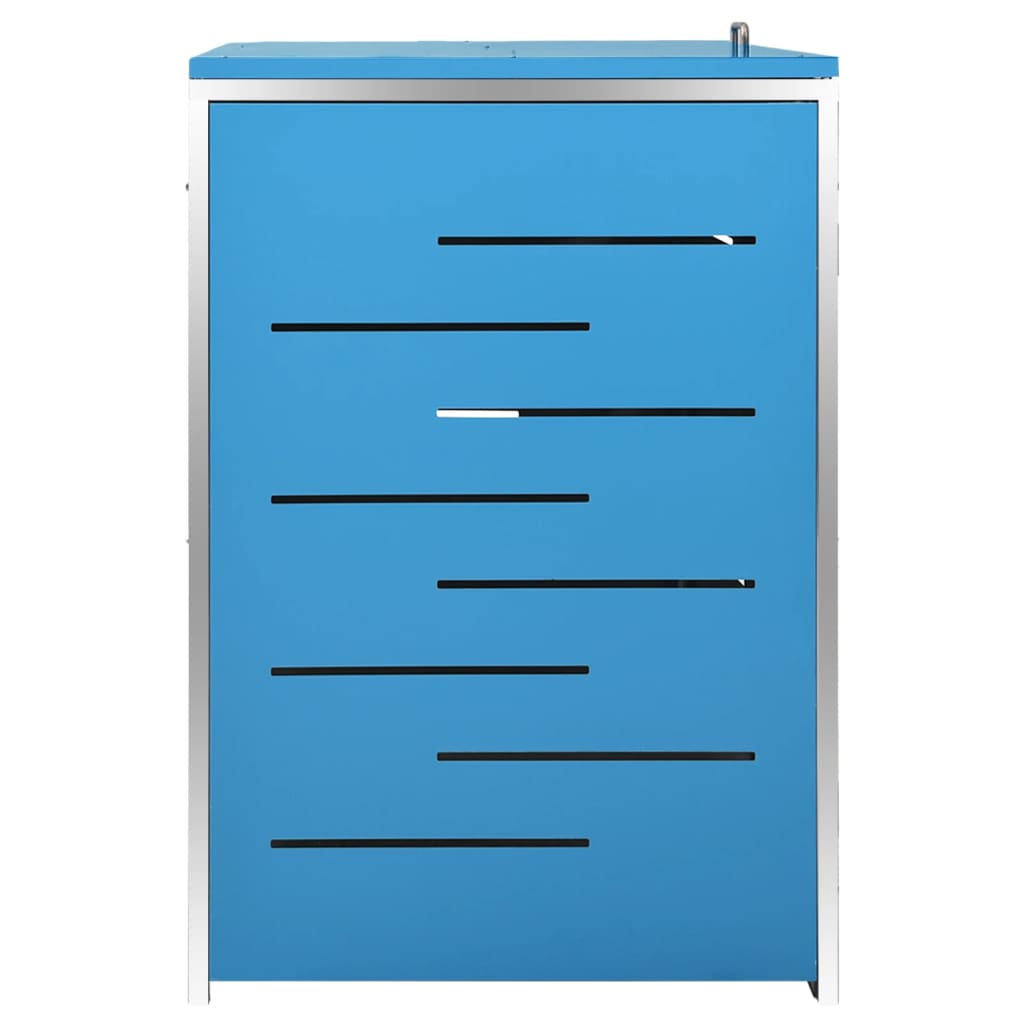 vidaXL Magazie pentru trei pubele, 207x77,5x112,5 cm, oțel inoxidabil vidaXL Magazie pentru trei pubele, 207x77,5x112,5 cm, oțel inoxidabil