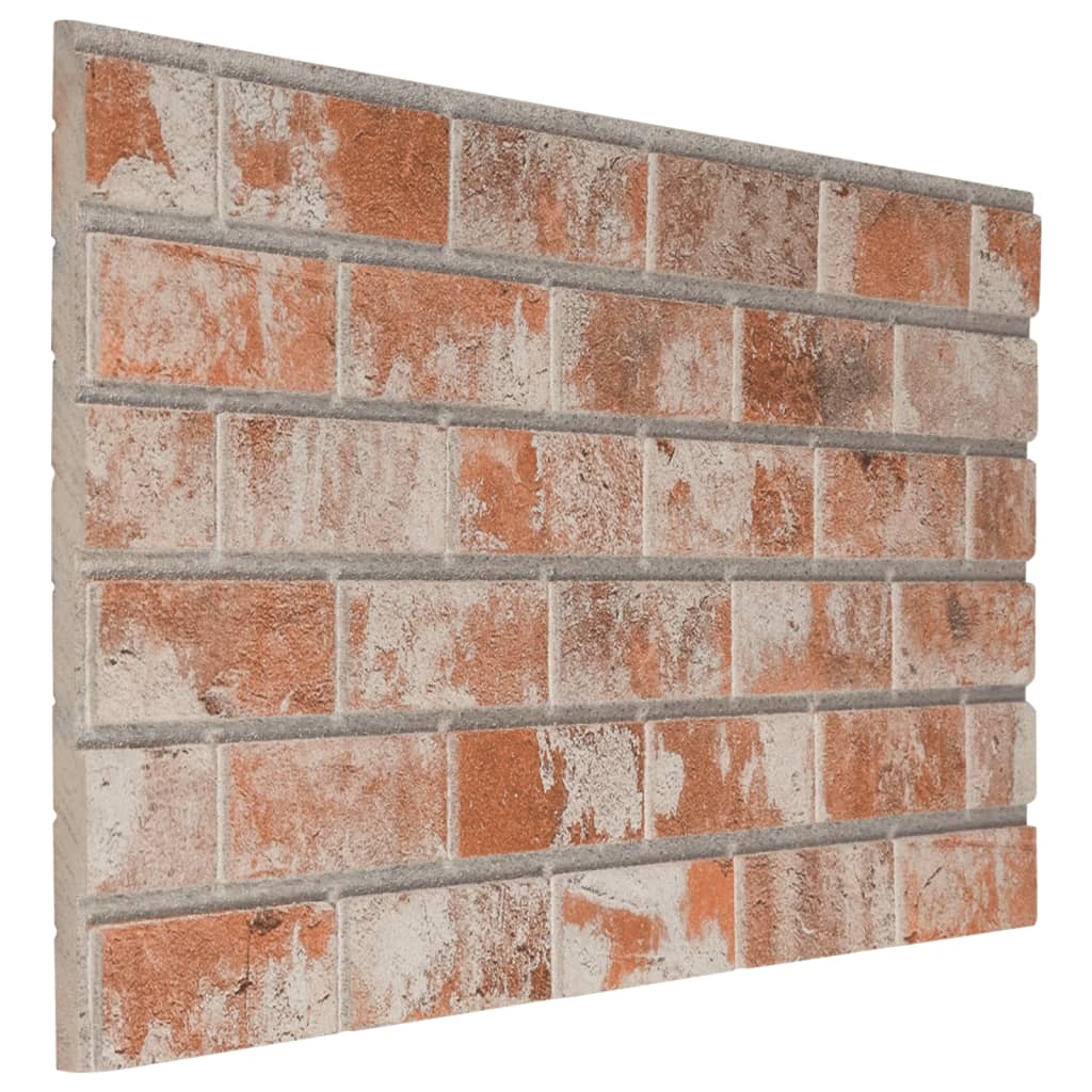 vidaXL Panouri de perete 3D, model cărămidă, roșu, 10 buc., EPS vidaXL Panouri de perete 3D, model cărămidă, roșu, 10 buc., EPS