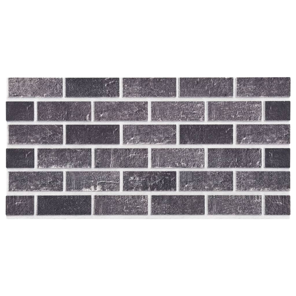 vidaXL Panouri de perete 3D, model cărămidă, negru & gri, 10 buc., EPS vidaXL Panouri de perete 3D, model cărămidă, negru & gri, 10 buc., EPS