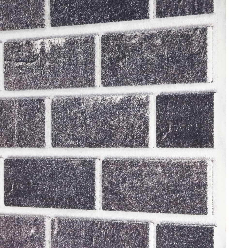vidaXL Panouri de perete 3D, model cărămidă, negru & gri, 10 buc., EPS vidaXL Panouri de perete 3D, model cărămidă, negru & gri, 10 buc., EPS