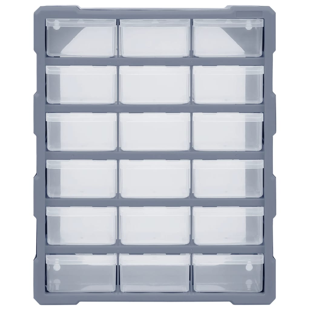 vidaXL Organizator cu 18 sertare medii, 38x16x47 cm vidaXL Organizator cu 18 sertare medii, 38x16x47 cm