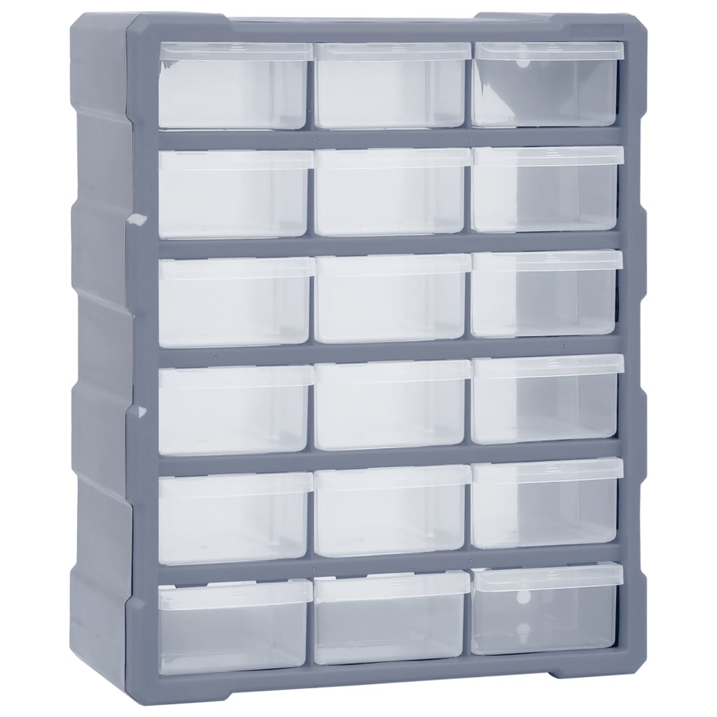 vidaXL Organizator cu 18 sertare medii, 38x16x47 cm vidaXL Organizator cu 18 sertare medii, 38x16x47 cm