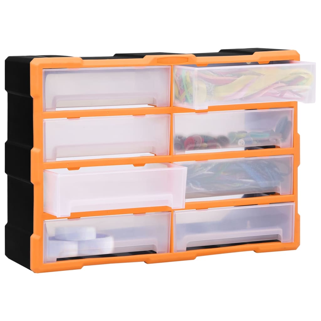 vidaXL Organizator cu 8 sertare mari, 52x16x37 cm vidaXL Organizator cu 8 sertare mari, 52x16x37 cm