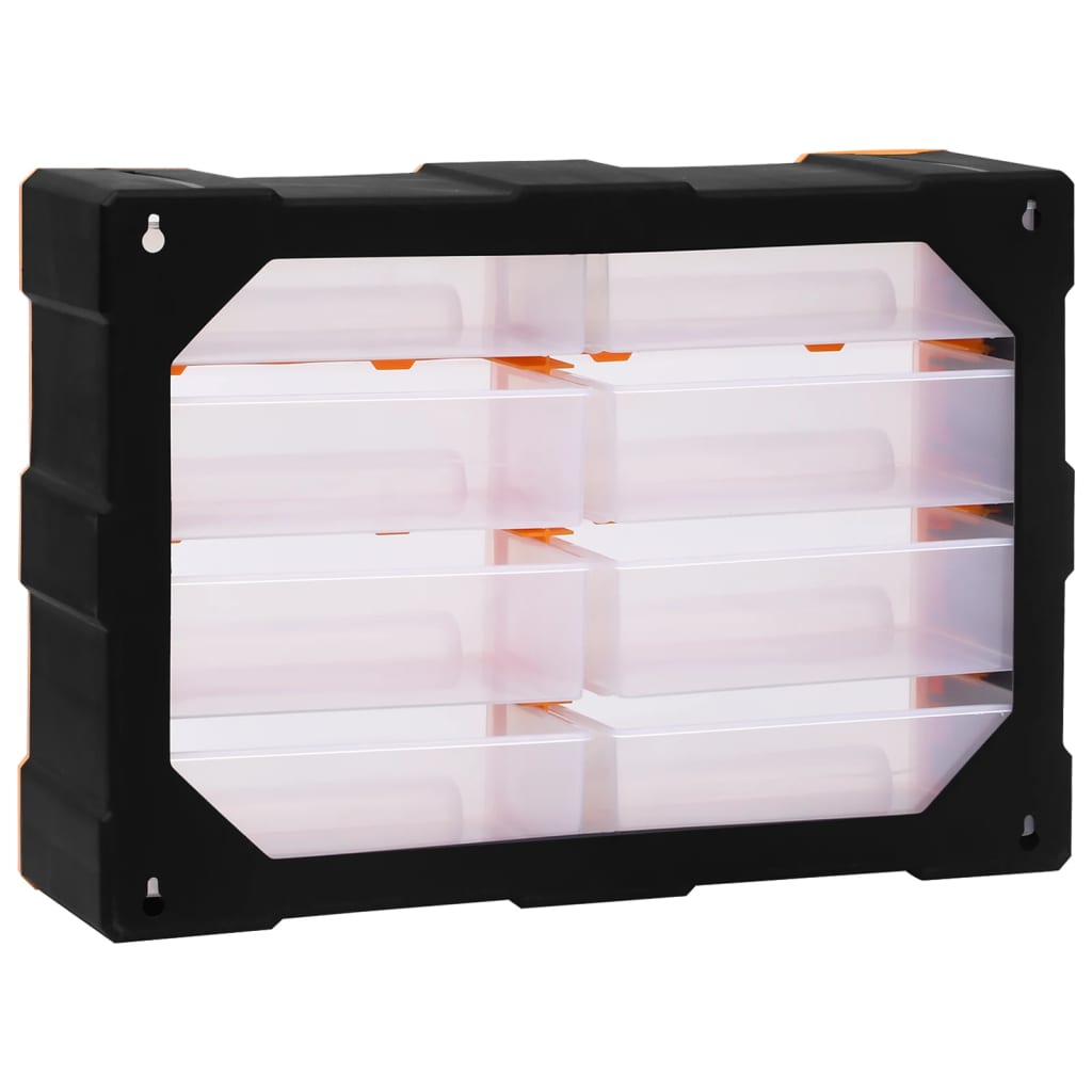 vidaXL Organizator cu 8 sertare mari, 52x16x37 cm vidaXL Organizator cu 8 sertare mari, 52x16x37 cm