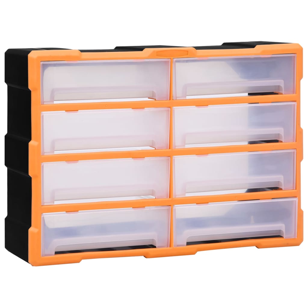 vidaXL Organizator cu 8 sertare mari, 52x16x37 cm vidaXL Organizator cu 8 sertare mari, 52x16x37 cm