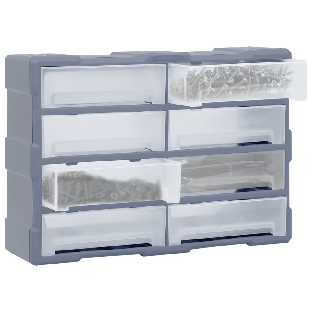 vidaXL Organizator cu 8 sertare mari, 52x16x37 cm vidaXL Organizator cu 8 sertare mari, 52x16x37 cm