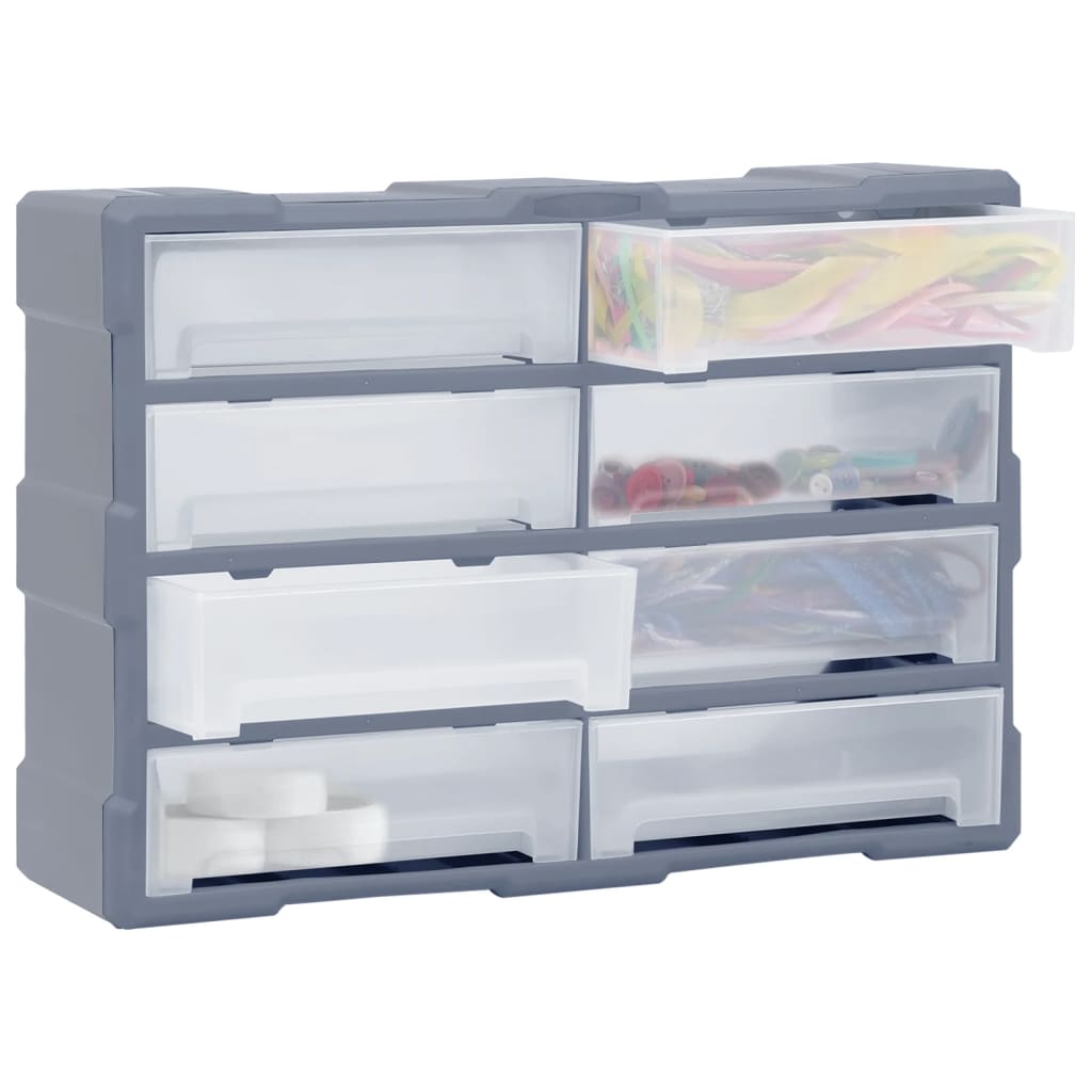vidaXL Organizator cu 8 sertare mari, 52x16x37 cm vidaXL Organizator cu 8 sertare mari, 52x16x37 cm
