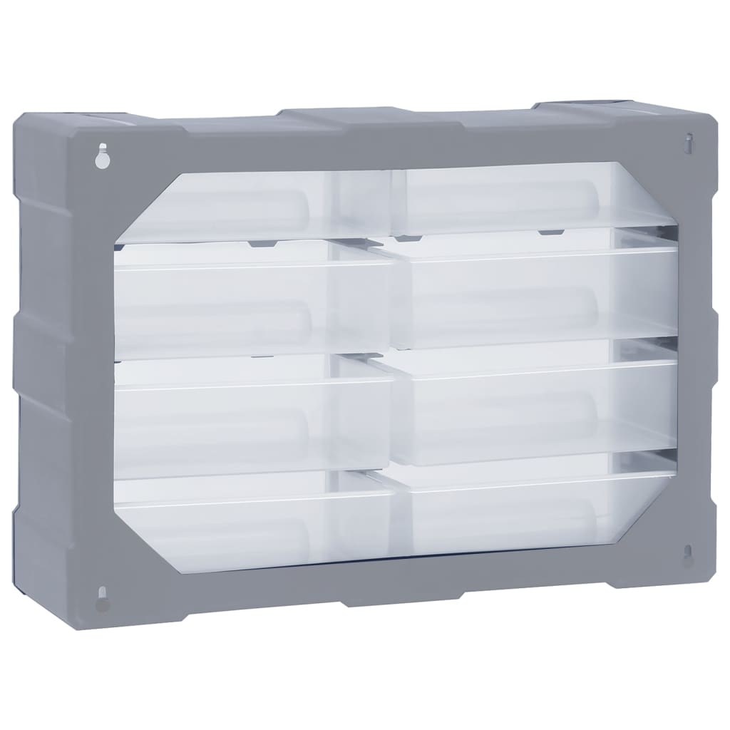 vidaXL Organizator cu 8 sertare mari, 52x16x37 cm vidaXL Organizator cu 8 sertare mari, 52x16x37 cm