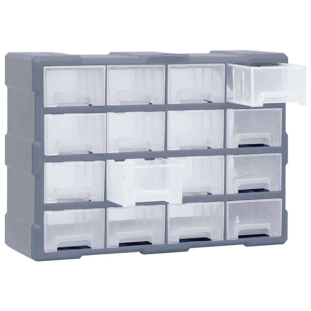 vidaXL Organizator cu 16 sertare medii, 52x16x37 cm vidaXL Organizator cu 16 sertare medii, 52x16x37 cm